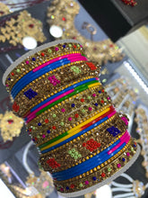 Load image into Gallery viewer, MULTI MENDHI BANGLES