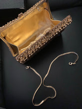 Load image into Gallery viewer, SWAROVSKI CLUTCH WITH MAROON TEAR DROPS