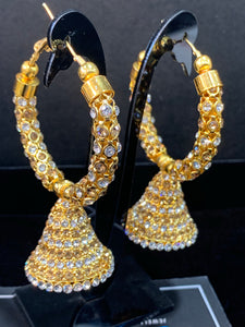 Crystal Balli Chumki Earrings