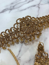 Load image into Gallery viewer, PARTY CHOKER CRYSTAL BRONZE WITH CHAMPAGNE DROPS